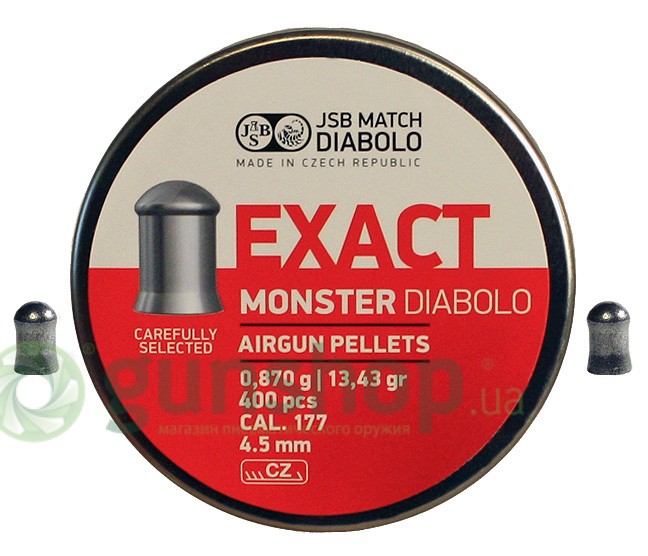 Пули JSB Exact Monster Diabolo 4.52 мм (400шт.) Пули JSB Exact Monster Diabolo 4.52 мм (400шт.)